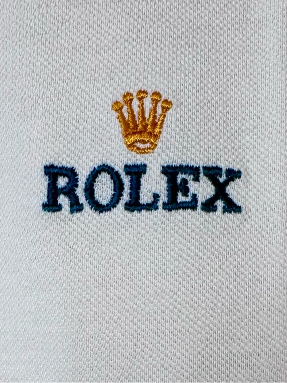 Rolex Light Yellow Polo Shirt Contrast Green Trim Size Medium- NEW IN PACKAGE - Picture 9 of 10